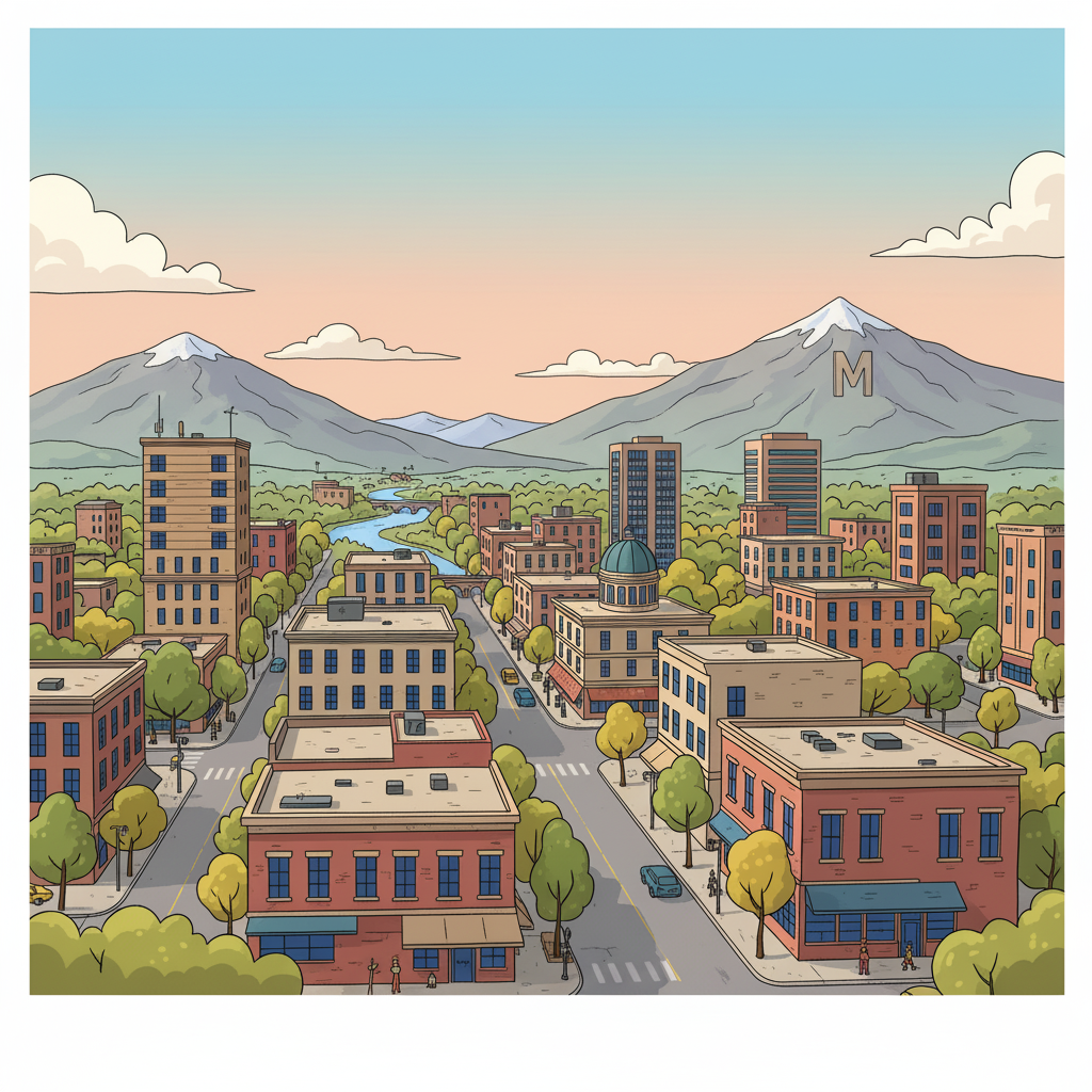 Montana business downtown scene